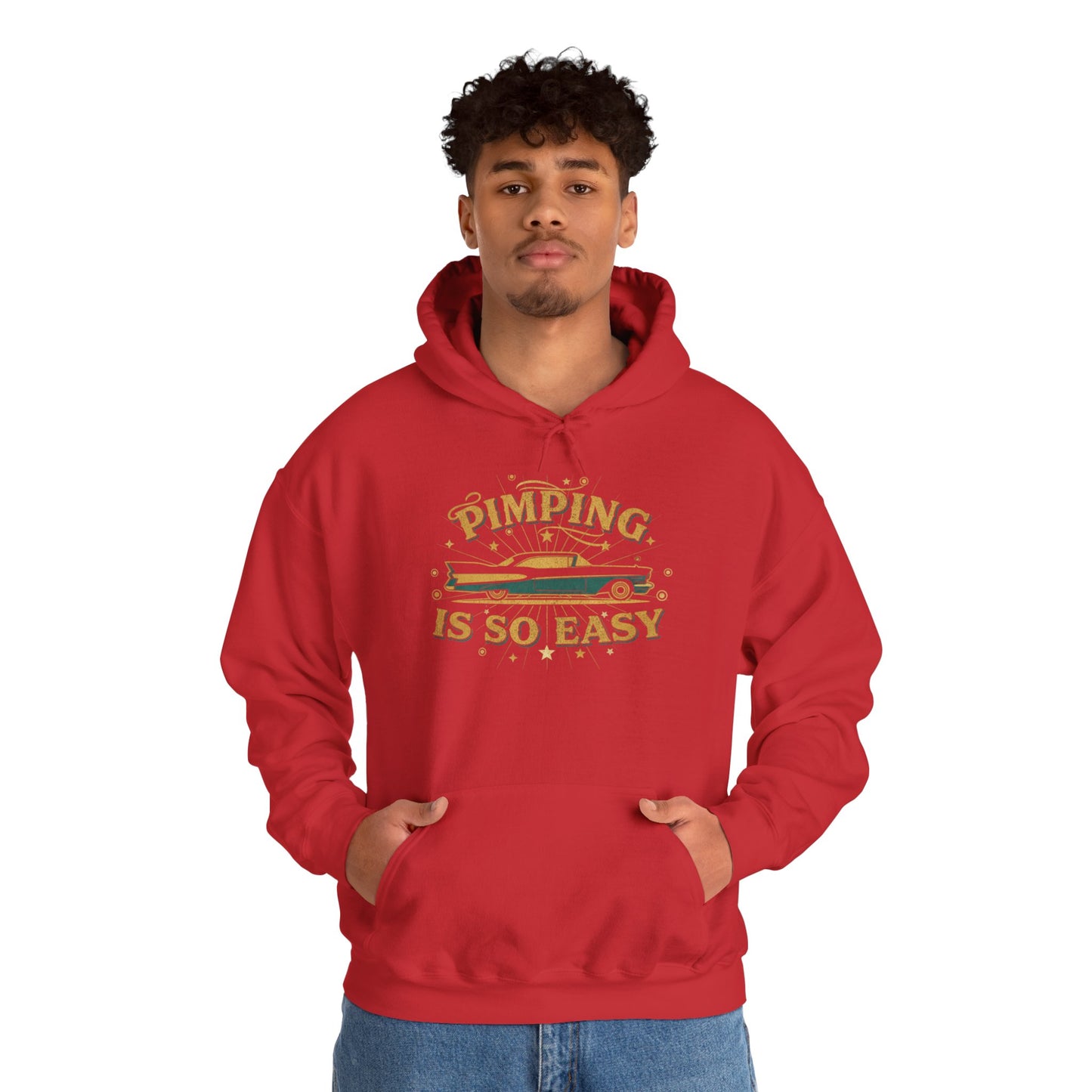 Hoodie — "Pimping Is So Easy" Vintage Lowrider Graphic Hoodie
