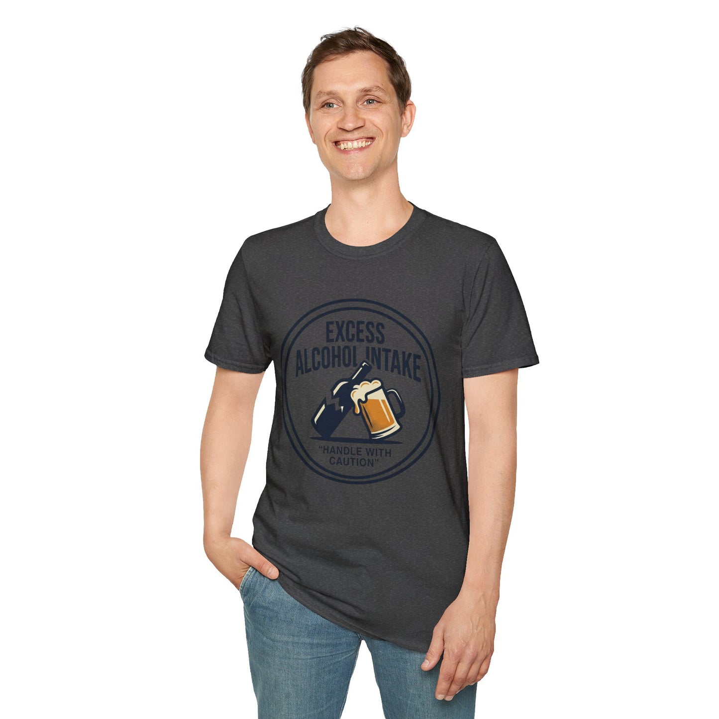 "Excess Alcohol Intake: Handle With Caution" Graphic Tee