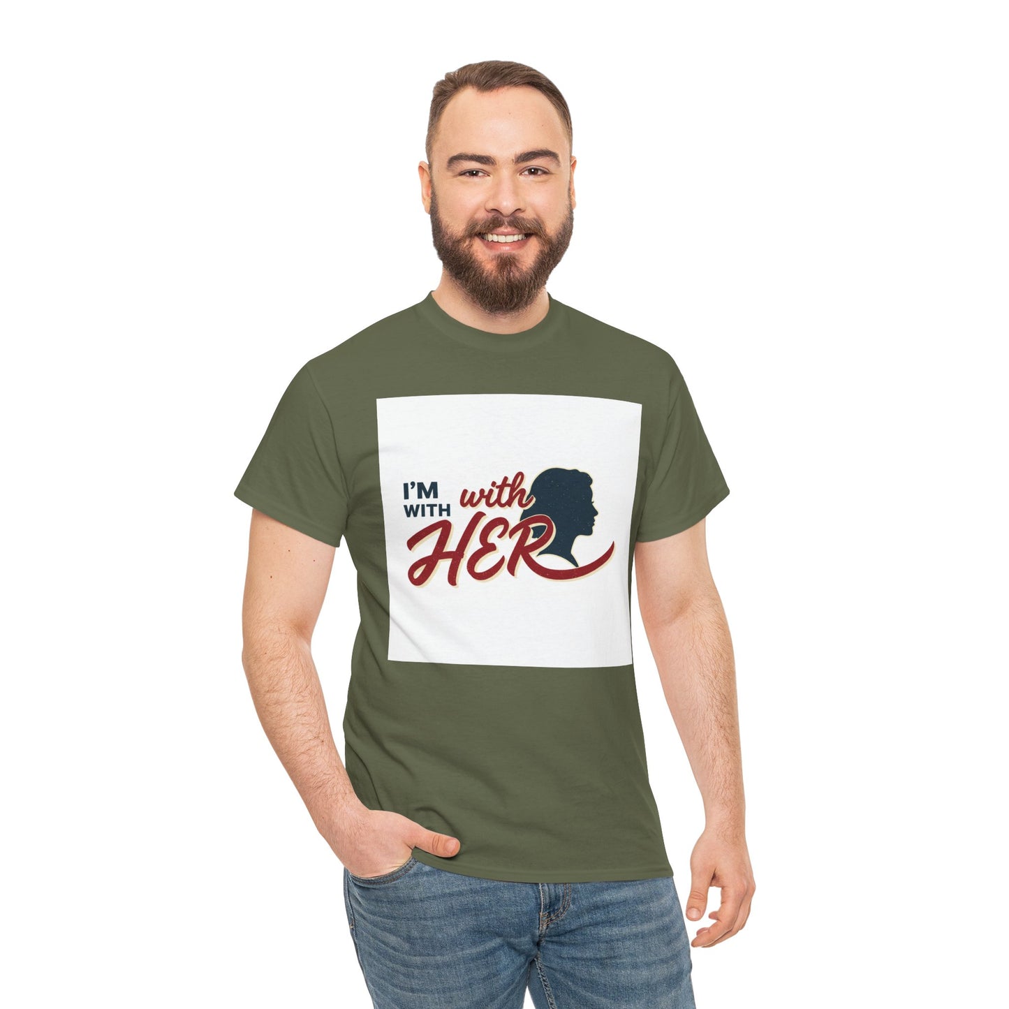 I'm With Her T-Shirt — Women's Rights / Feminist Silhouette Tee