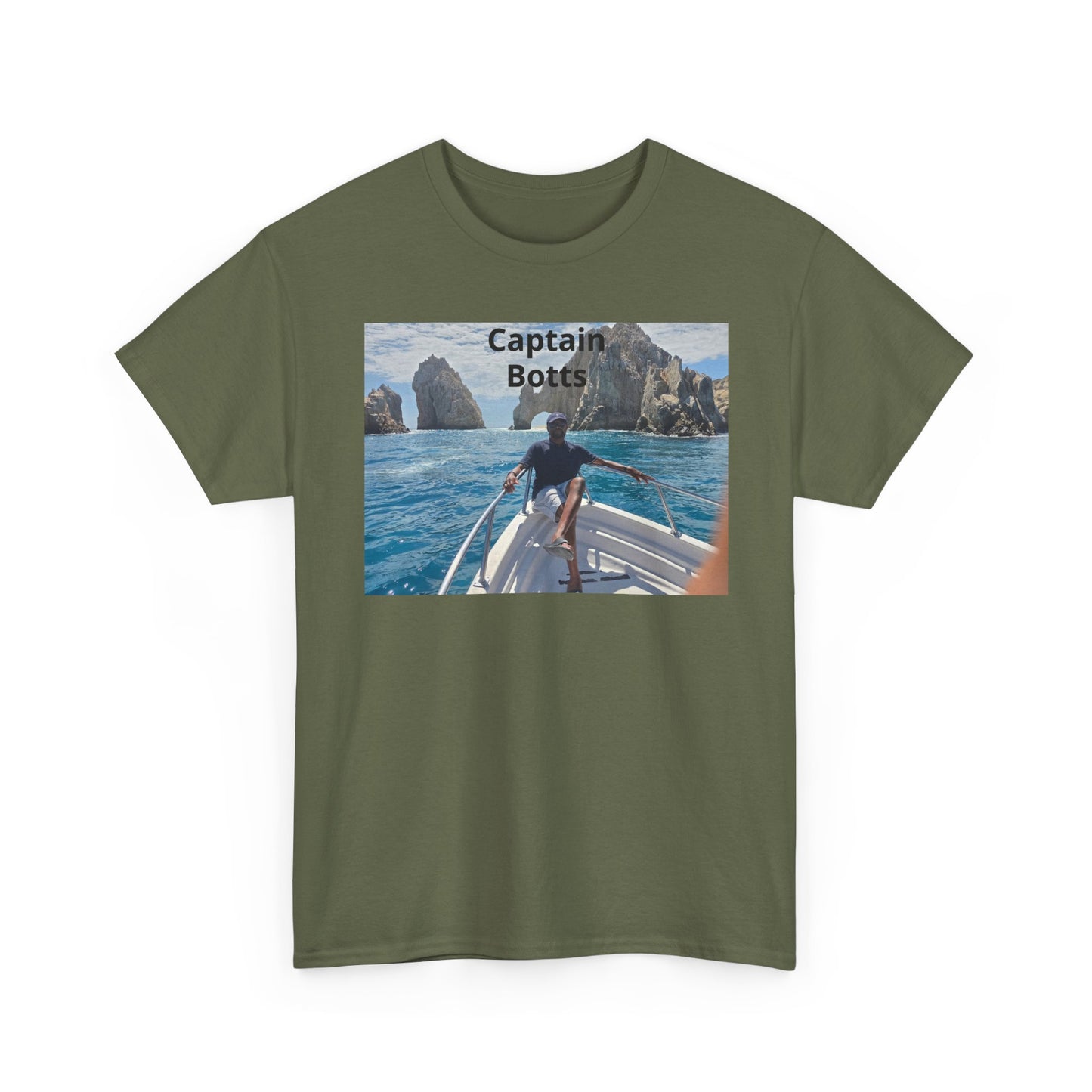Larry T-Shirt — "Captain Botts" Boat Photo Graphic Tee | Nautical Vacation Crew Shirt