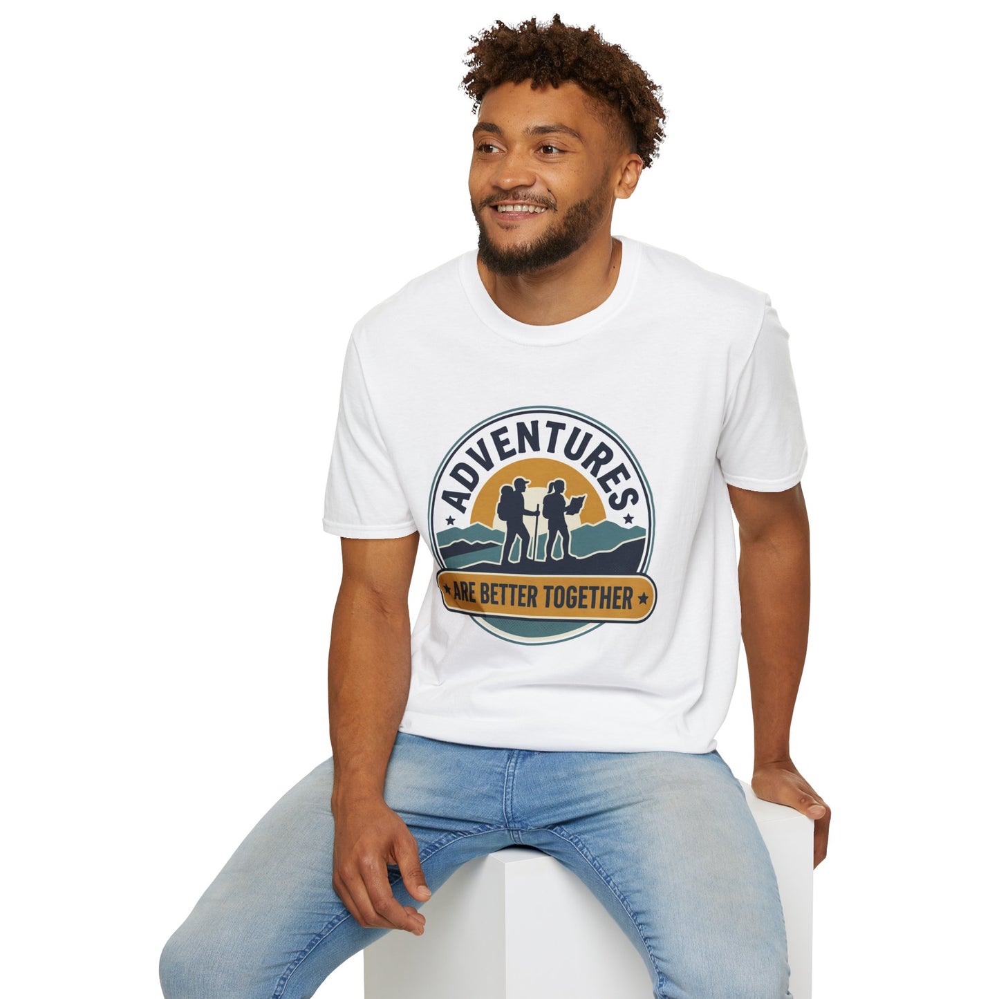 Adventures Are Better Together T-Shirt — Couples Hiking Outdoor Graphic Tee
