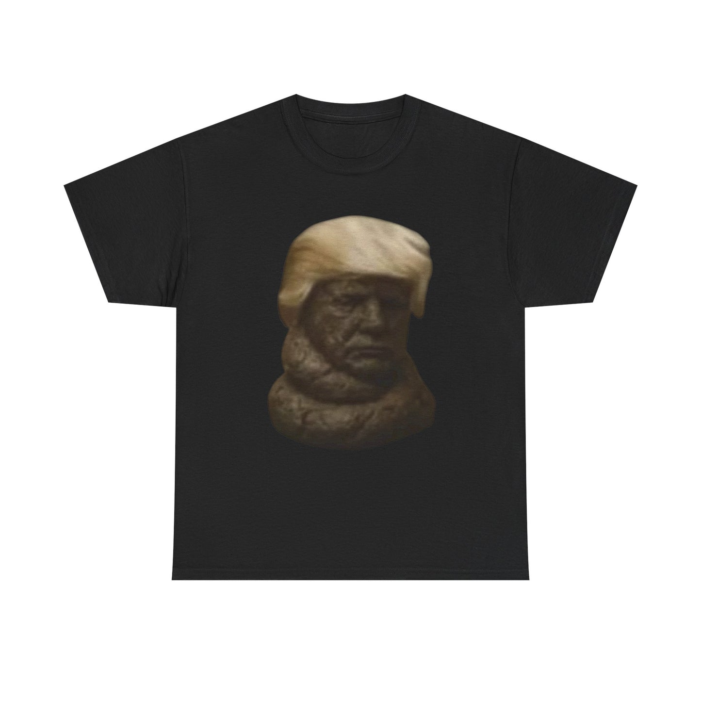 Graphic Tee — Bronze Bust Illustration T‑Shirt