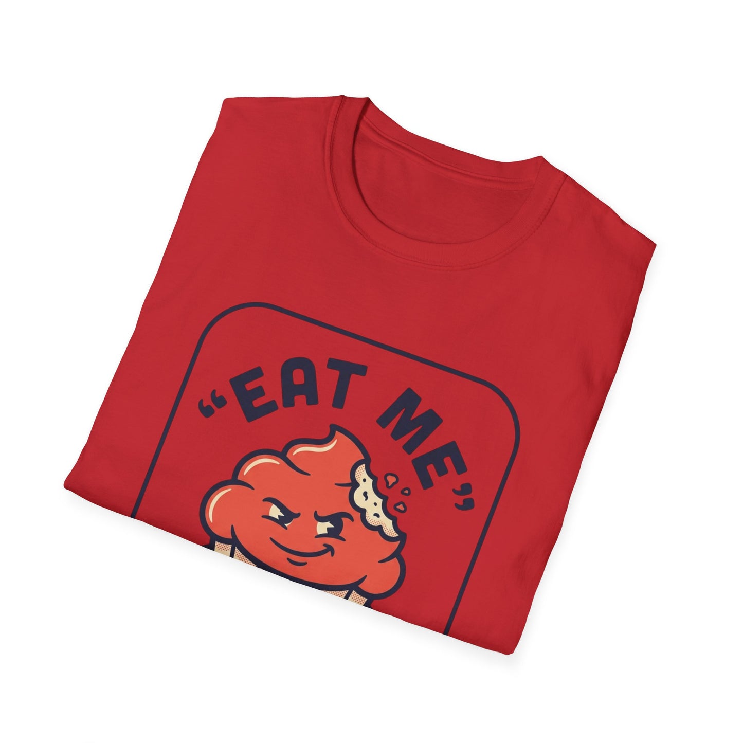 Cupcake Graphic T-Shirt — "Eat Me" Retro Dessert Tee