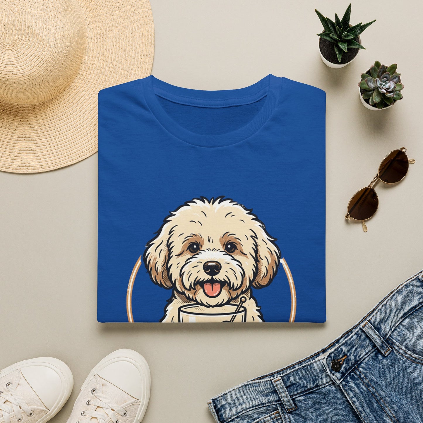 Dog Moms Club T-Shirt — Cute Doodle Dog Graphic Tee