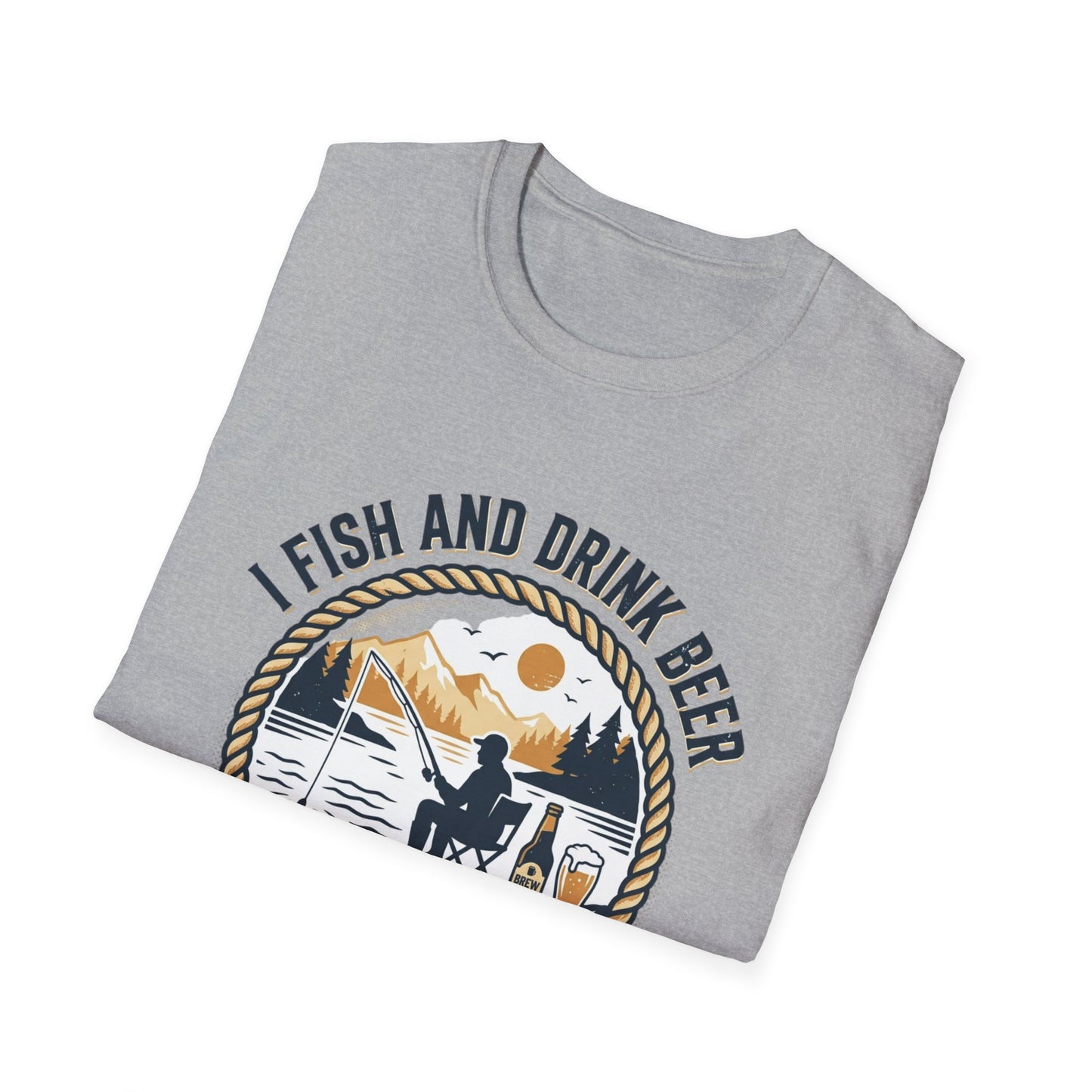 Fishing & Beer T-Shirt — "I Fish and Drink Beer" Relax & Cast Graphic Tee