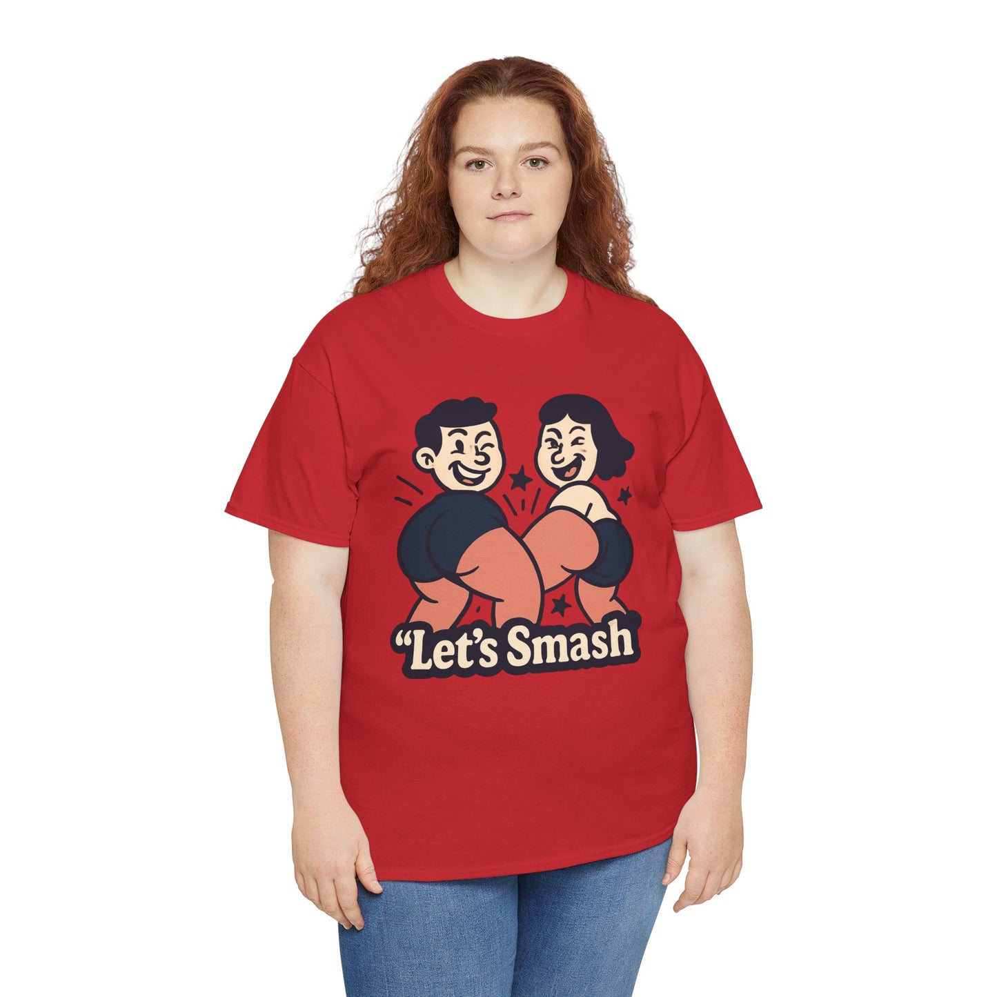 Let's Smash Tee — Retro Couples Valentine's T-Shirt