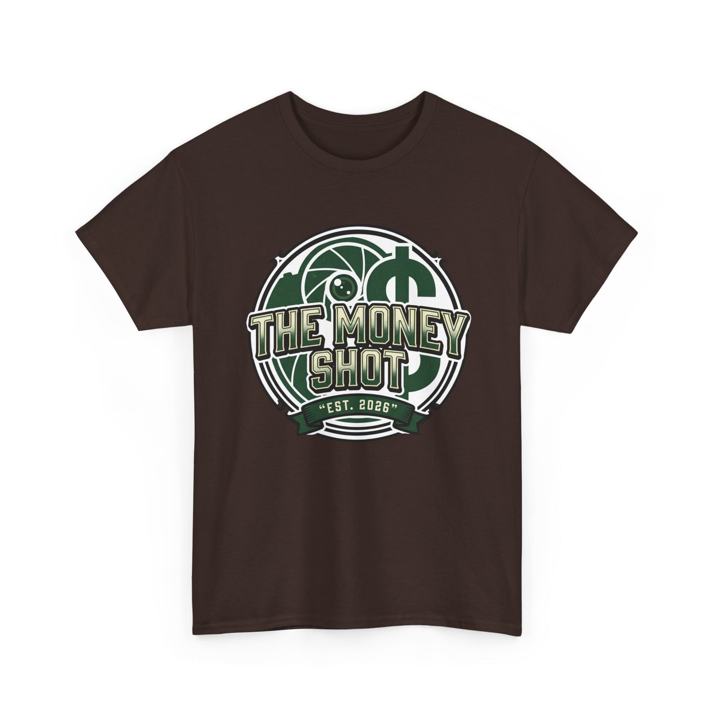 The Money Shot Graphic Tee — Retro Dollar Logo T-Shirt