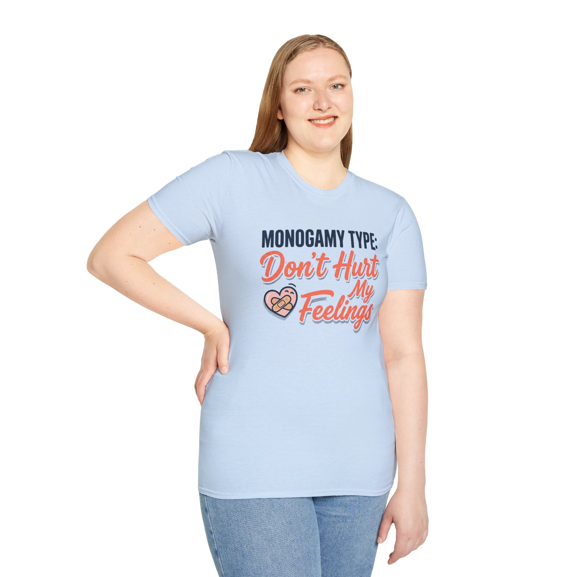 "Monogamy Type: Don't Hurt My Feelings" Graphic Tee Printify