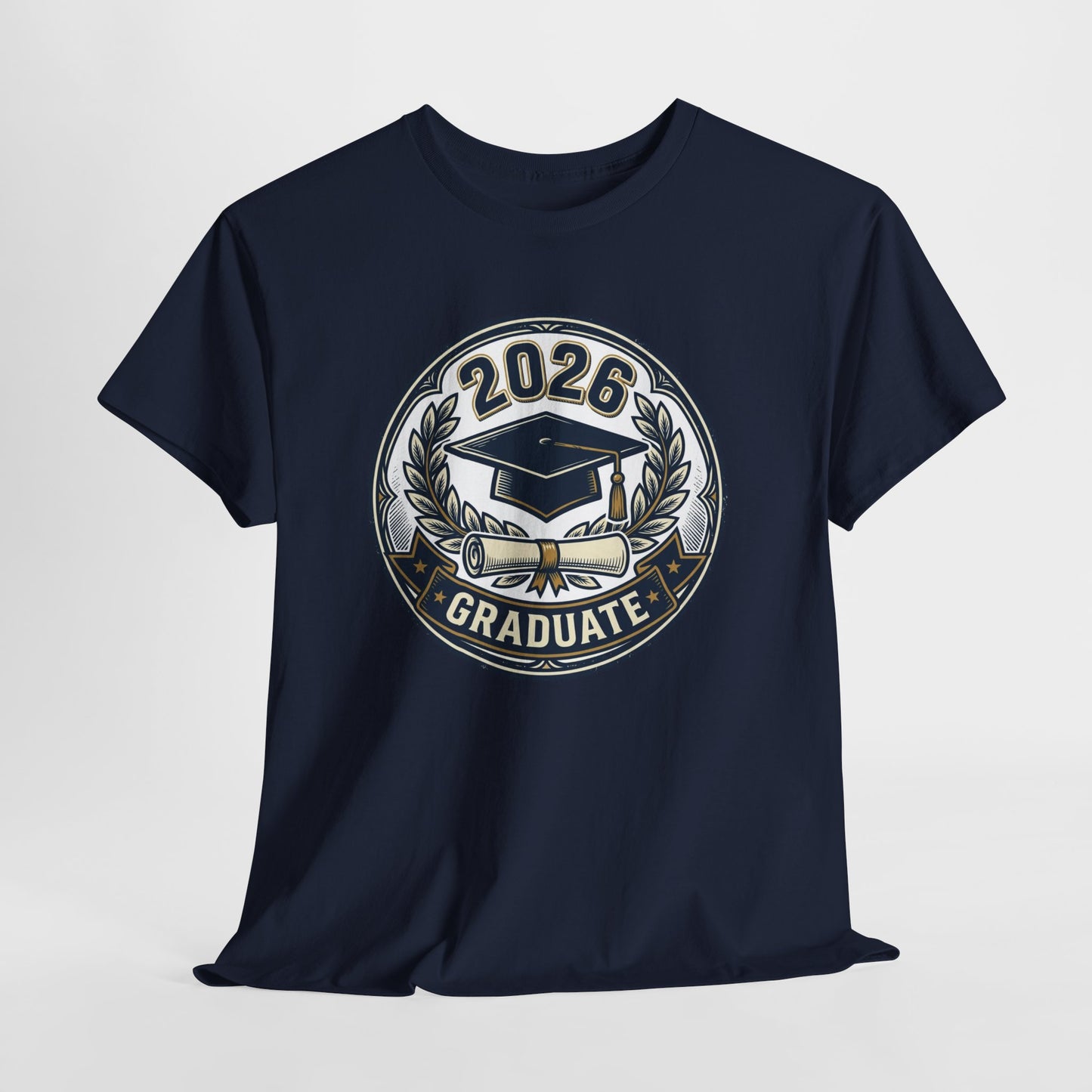 2026 Graduate T-Shirt — Graduation Cap Emblem Tee