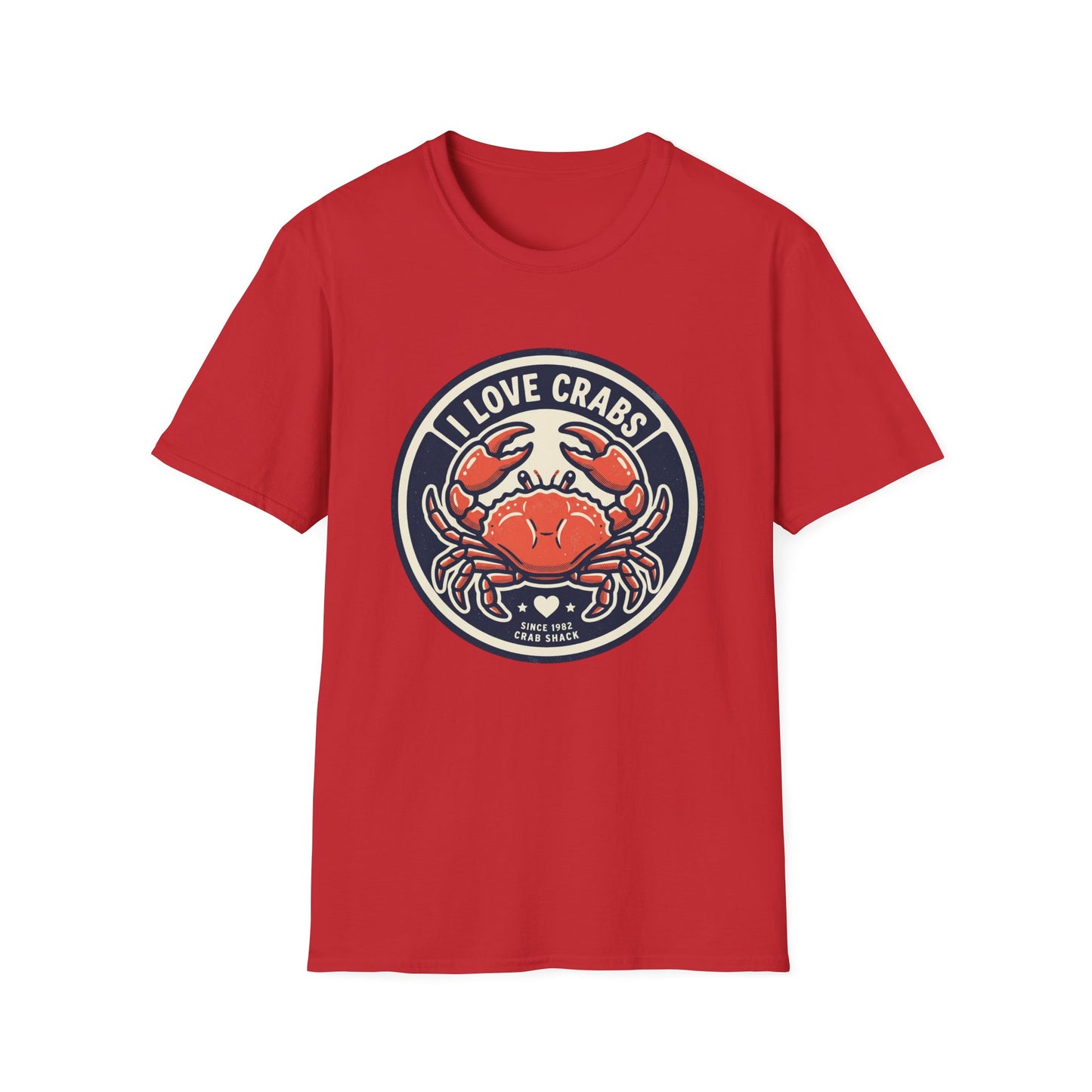 Crab Lover T-Shirt — I Love Crabs Vintage Seafood Graphic Tee