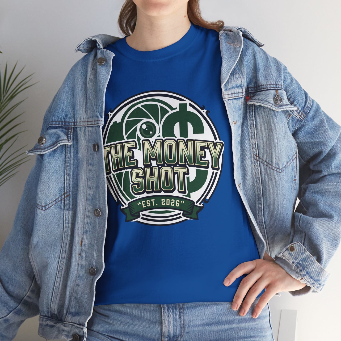 The Money Shot Graphic Tee — Retro Dollar Logo T-Shirt