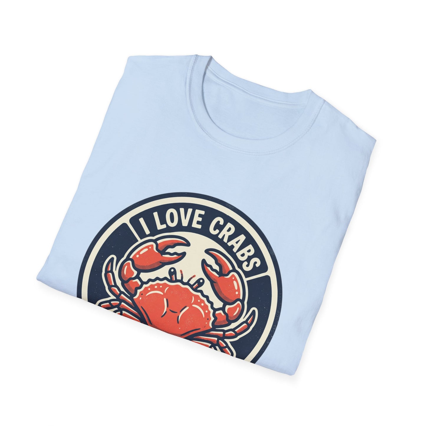 Crab Lover T-Shirt — I Love Crabs Vintage Seafood Graphic Tee