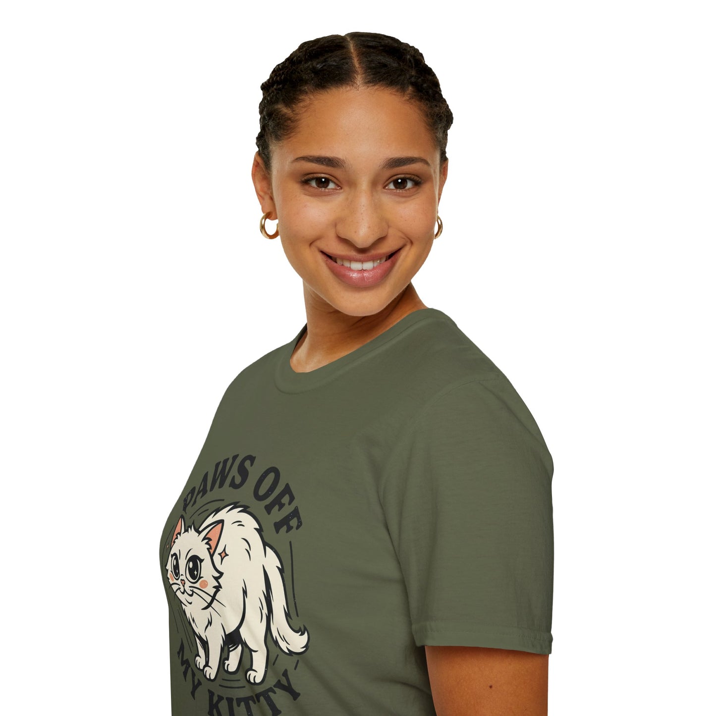 Paws Off My Kitty T-Shirt — Cute Protective Cat Graphic Tee