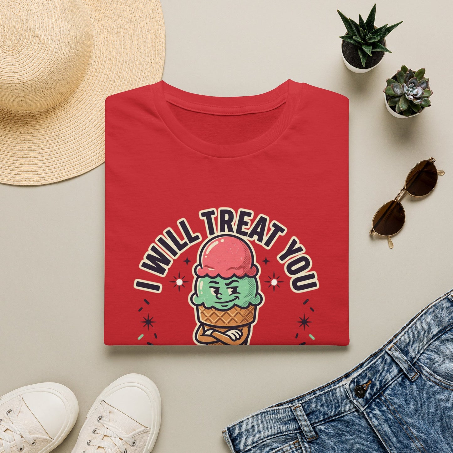 I Will Treat You Like An Ice Cream Cone T-Shirt — Cute Ice Cream Graphic Tee