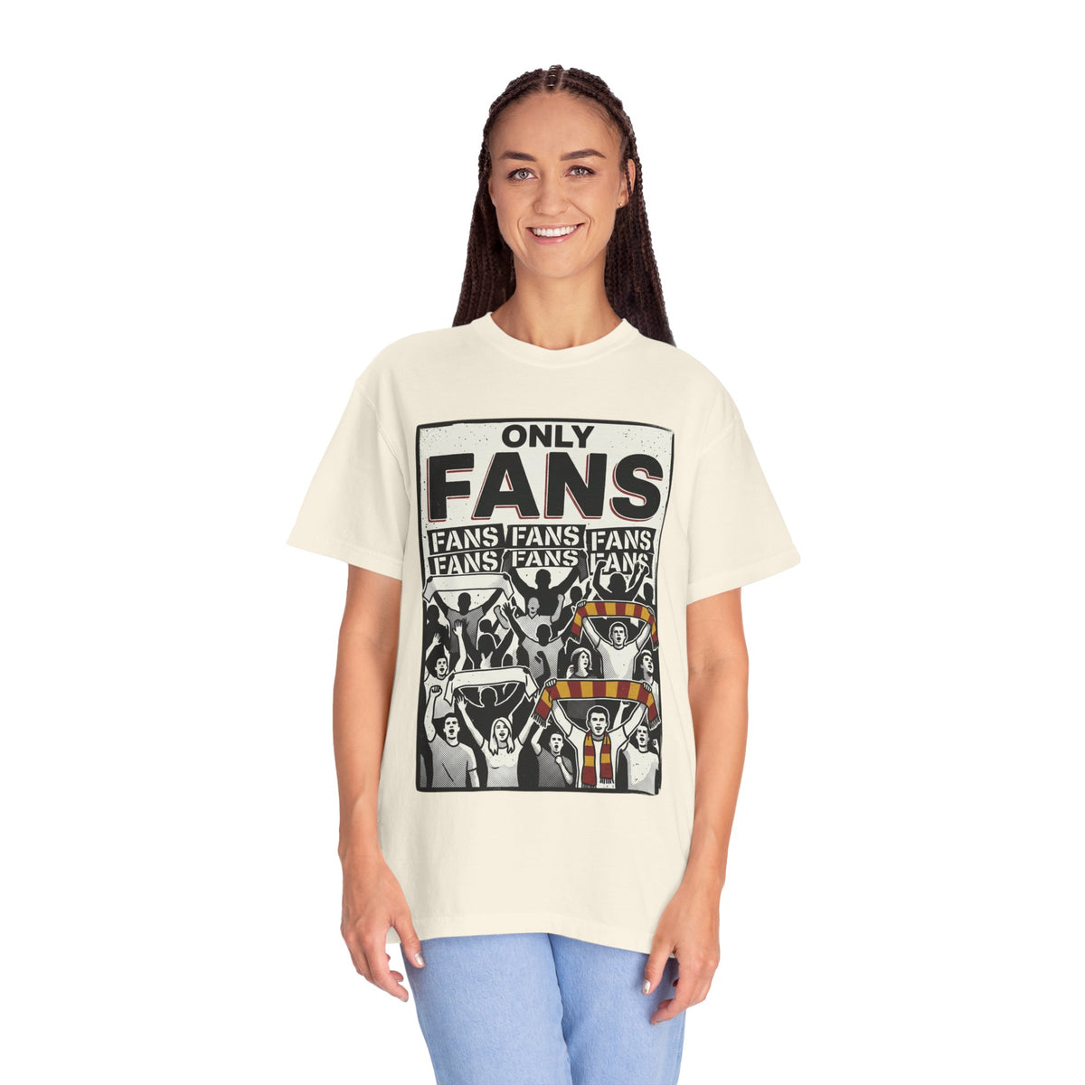 Only Fans Crowd Graphic T-Shirt — Vintage Sports Fan Tee