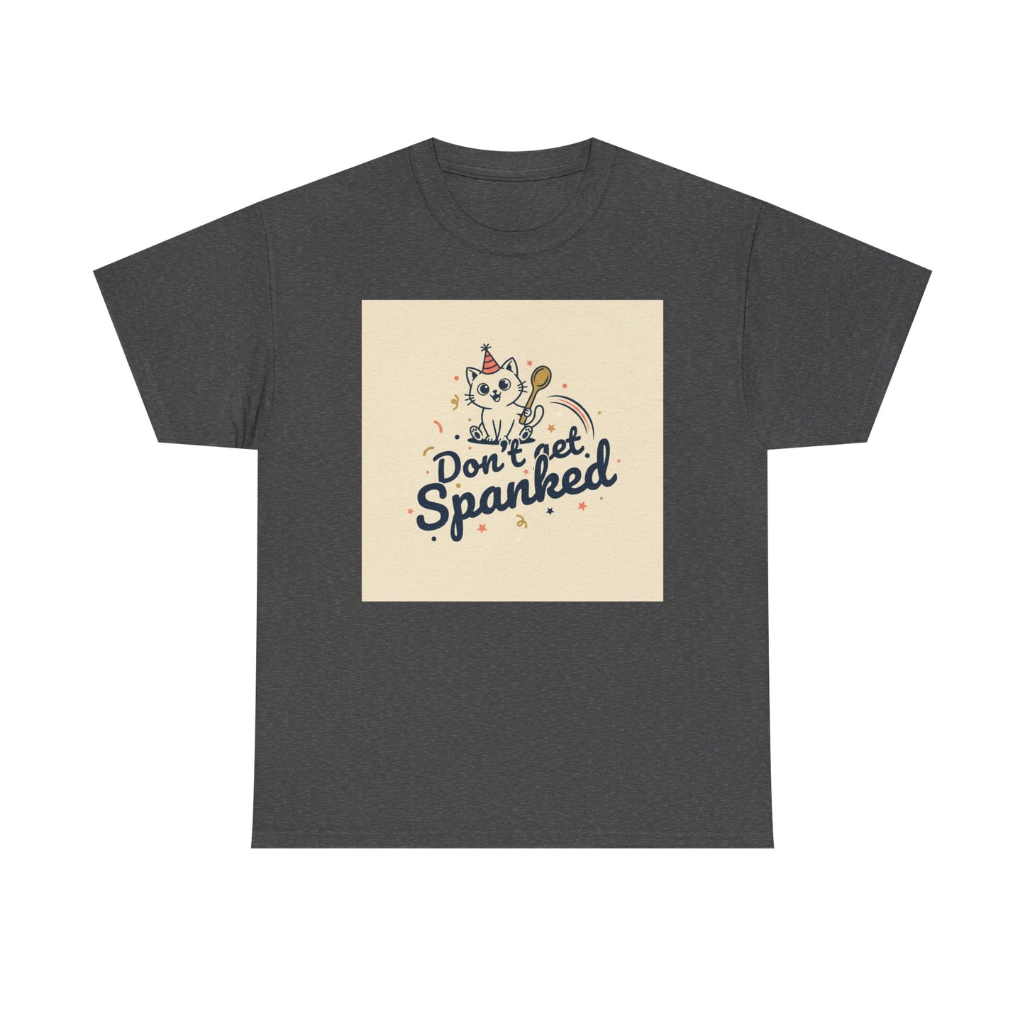 Don’t Get Spanked Cat Tee — Cute Retro Kitten Graphic T-Shirt Printify