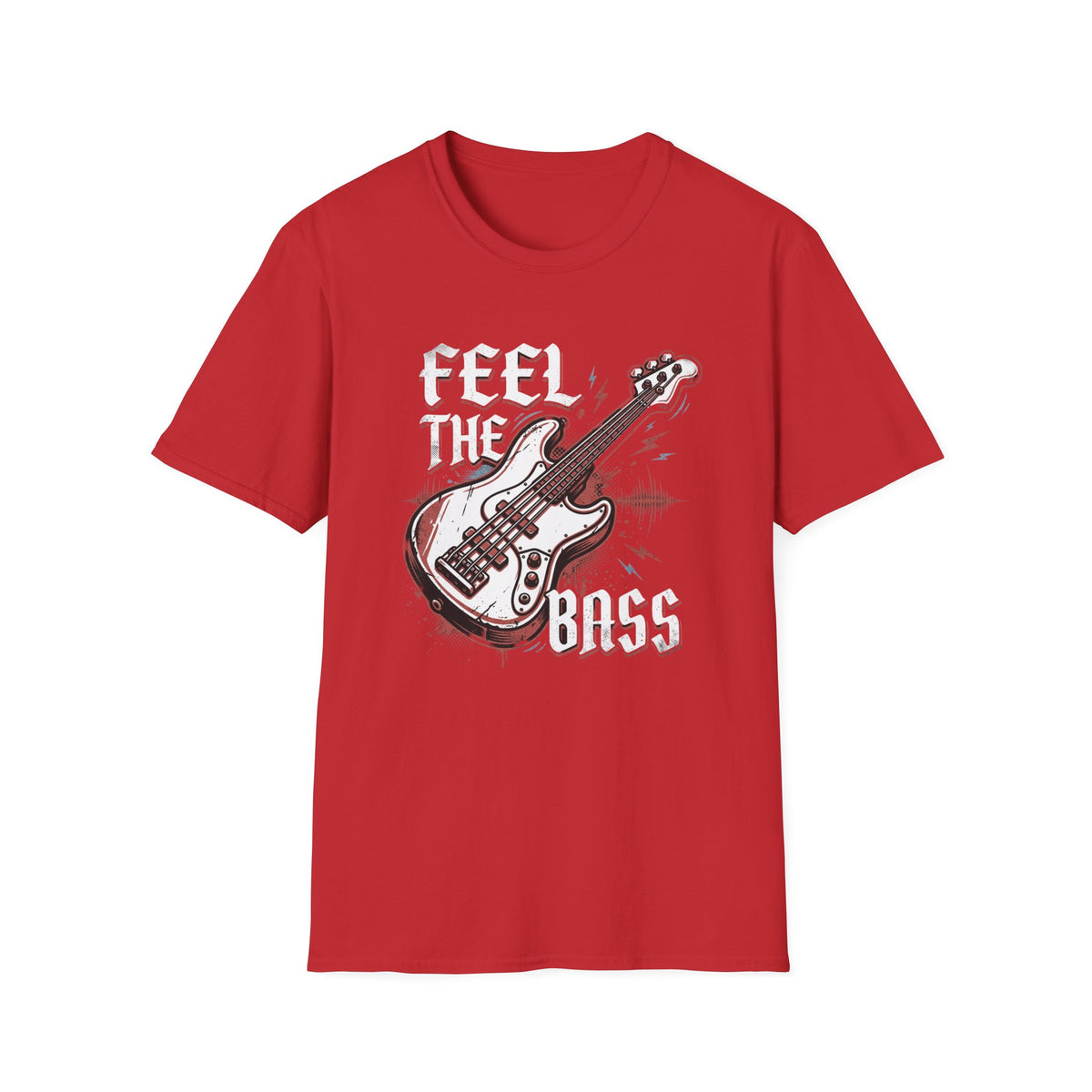 Bass Guitar Graphic T-Shirt — Rock Music Tee ("Bass Player")
