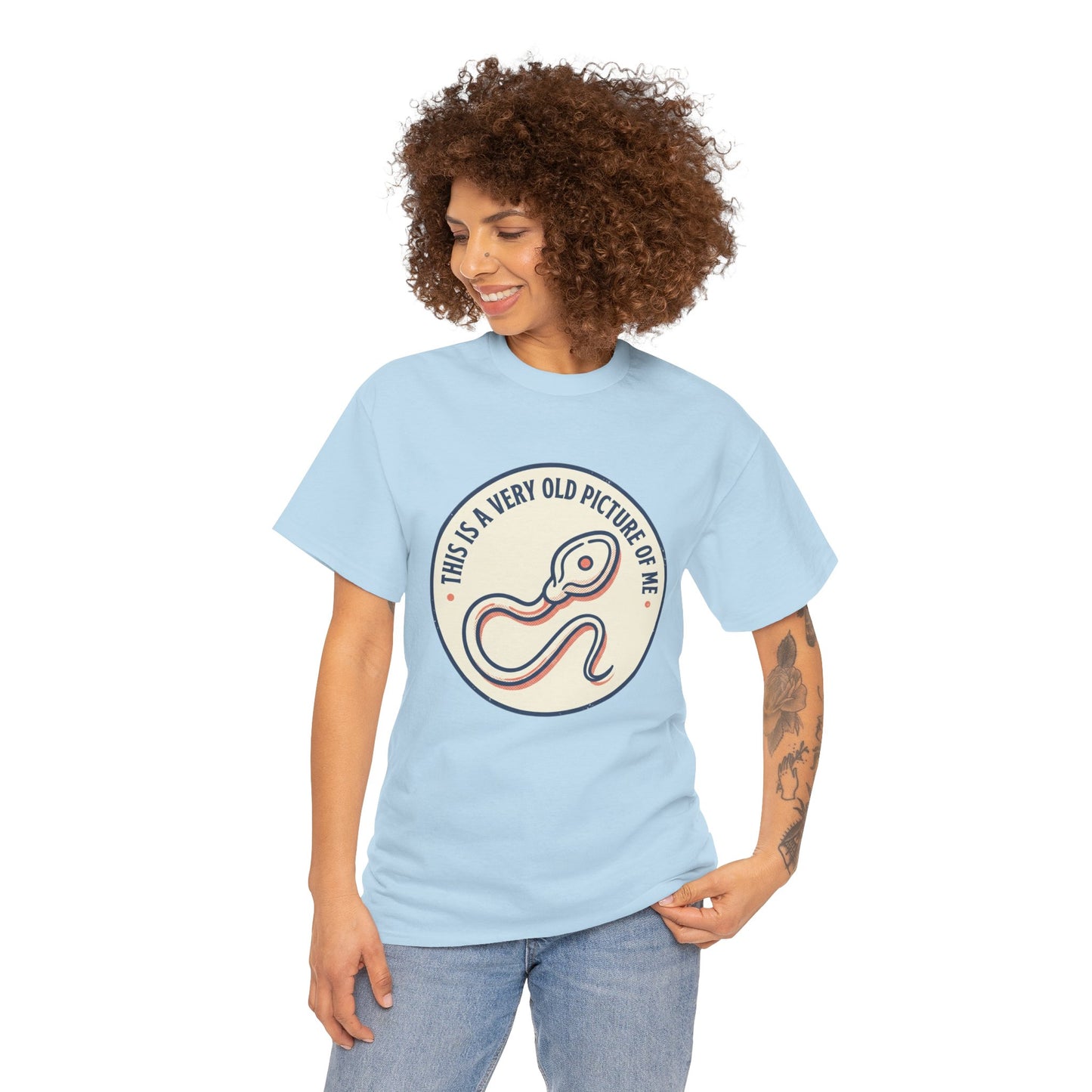 "This Is A Very Old Picture Of Me" Retro Snake Graphic Tee