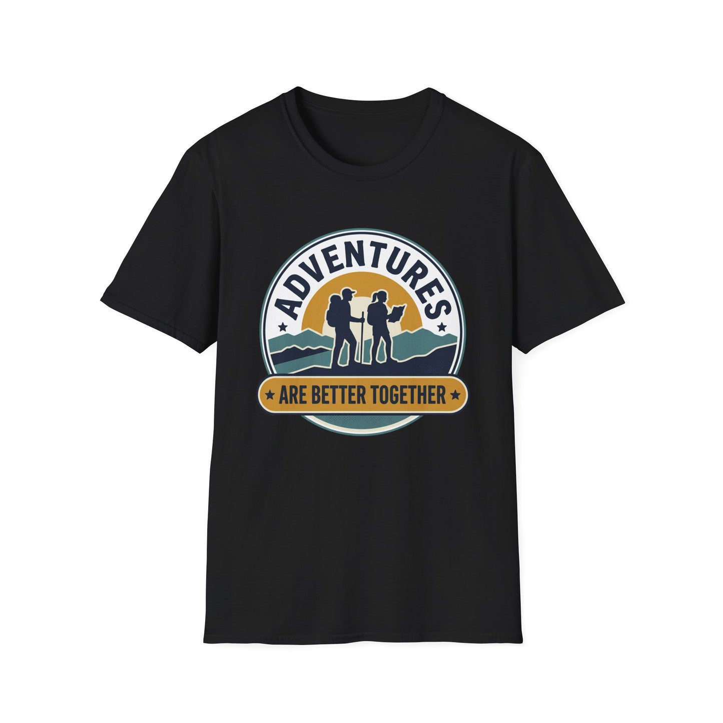 Adventures Are Better Together T-Shirt — Couples Hiking Outdoor Graphic Tee