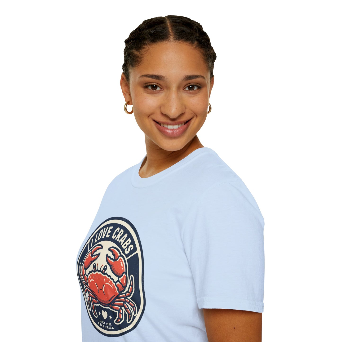 Crab Lover T-Shirt — I Love Crabs Vintage Seafood Graphic Tee