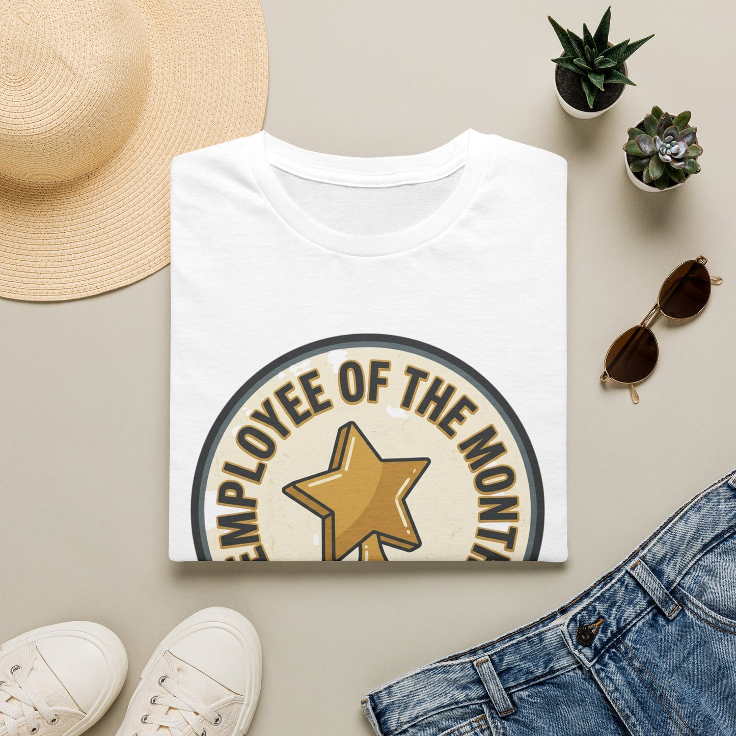 Employee of the Month T-Shirt — Participation Award Star Tee