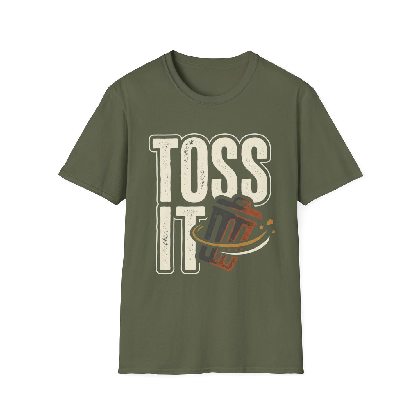 Toss It Graphic T‑Shirt — Casual Recycling / Trash Toss Tee