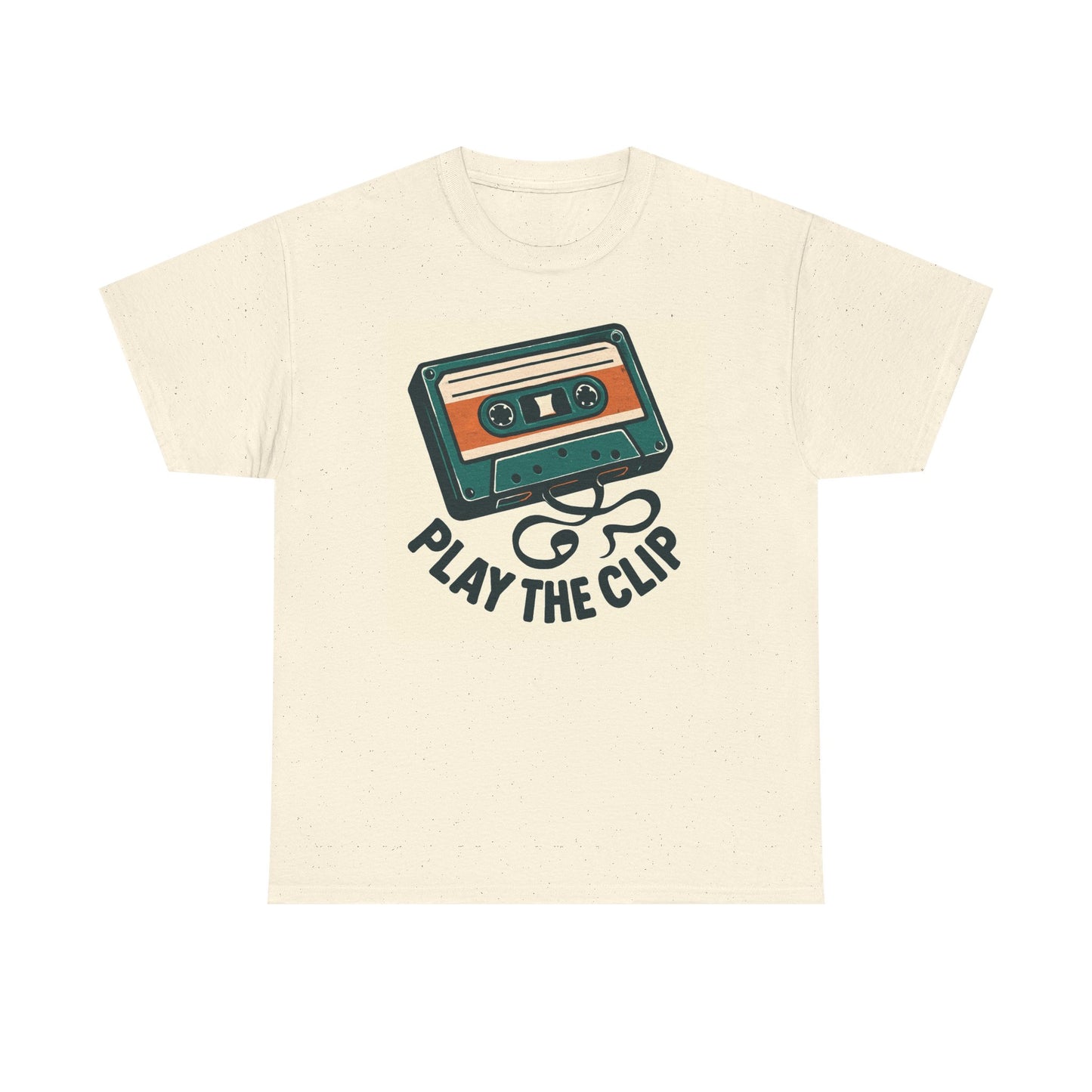 Cassette Tape 'Play the Clip' T-Shirt — Retro Music Tee Printify