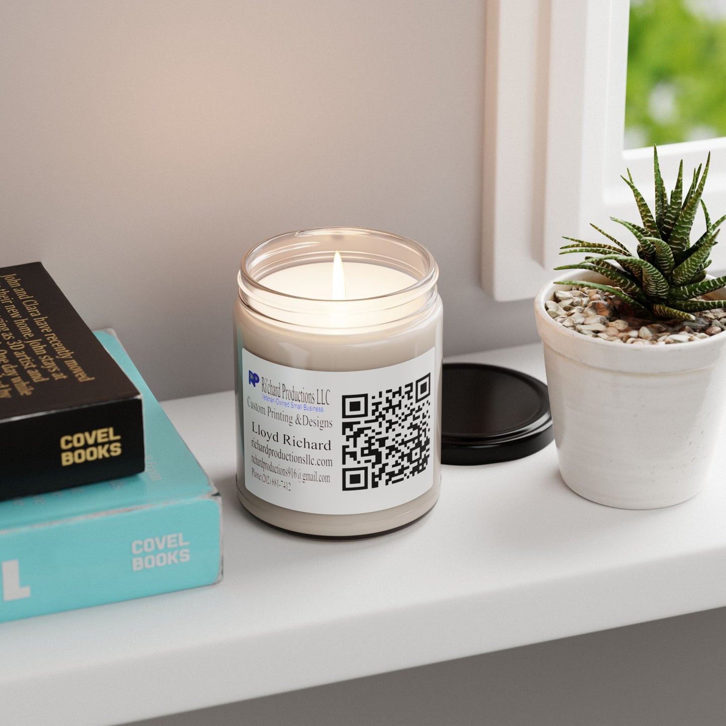 9oz Scented Soy Candle — Clean Jar Candle with Subtle Fragrance (Hand-Poured)