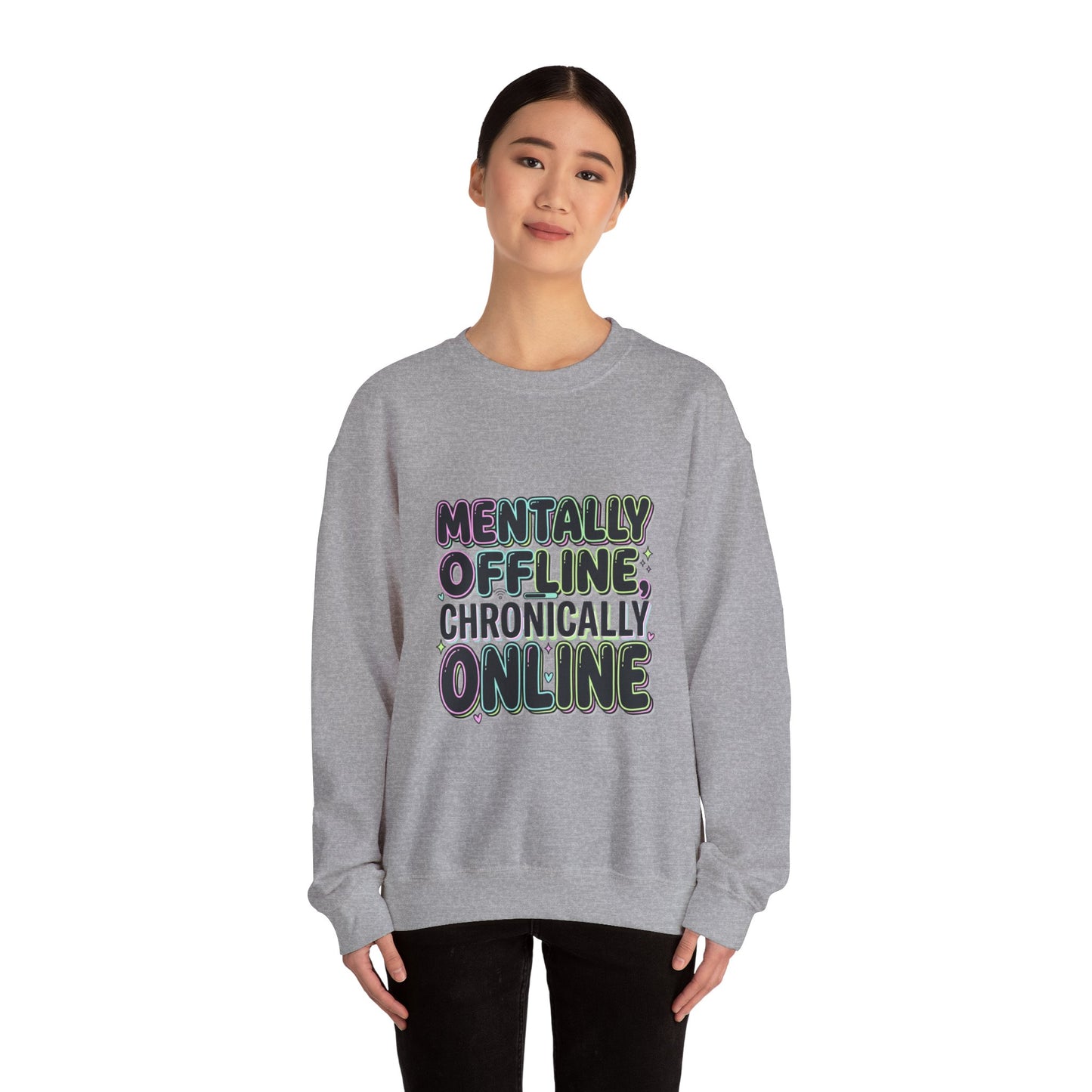 Mentally Offline Unisex Heavy Blend™ Crewneck Sweatshirt