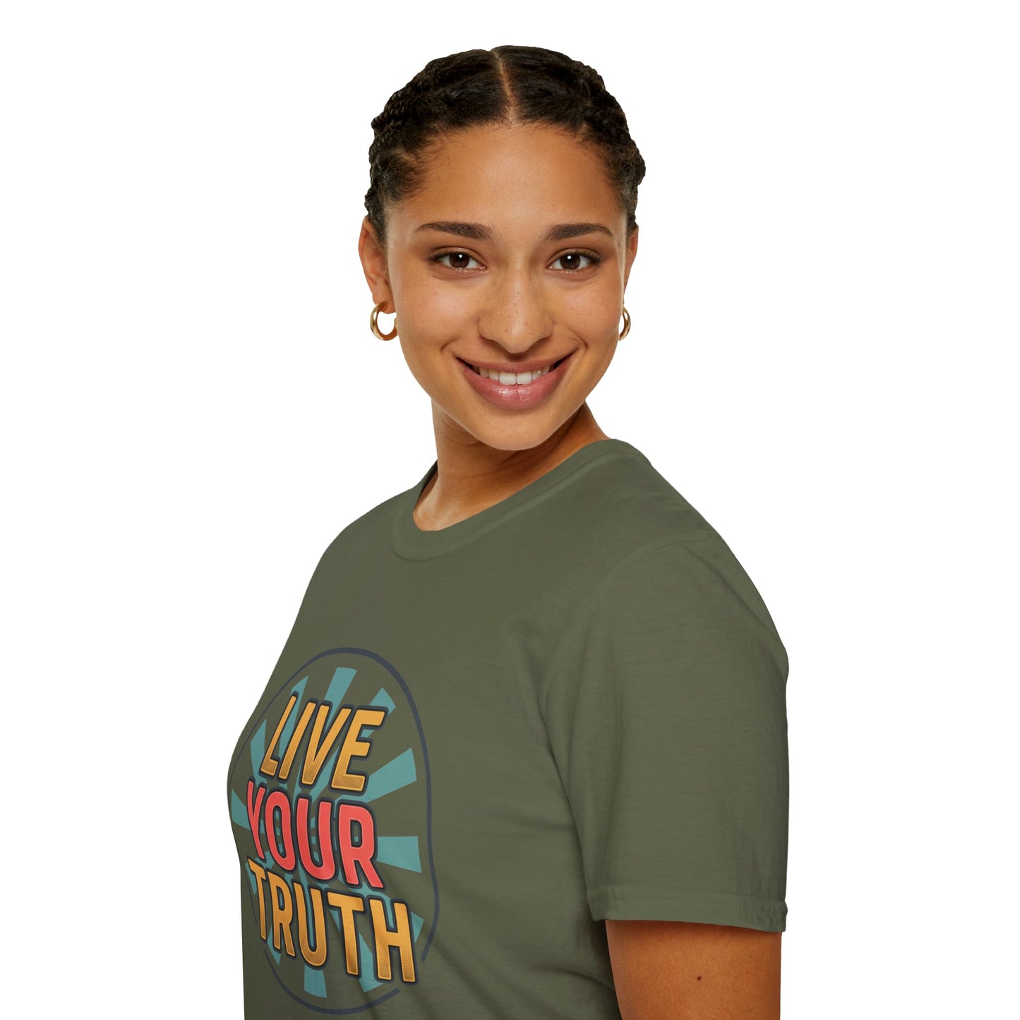 Live Your Truth T-Shirt — Retro Inspirational Graphic Tee