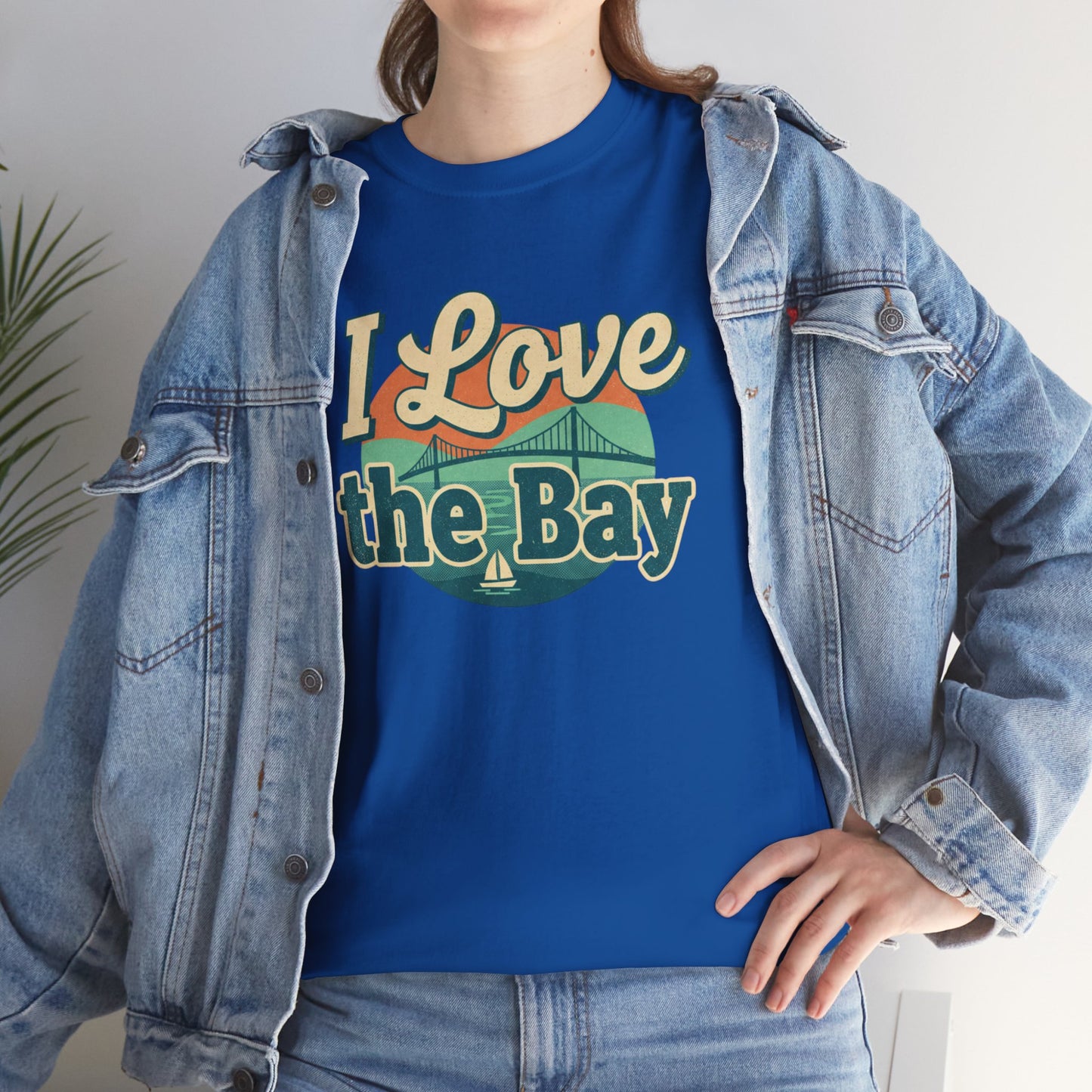 I Love the Bay T-Shirt — Retro Coastal Tee for Bay Lovers