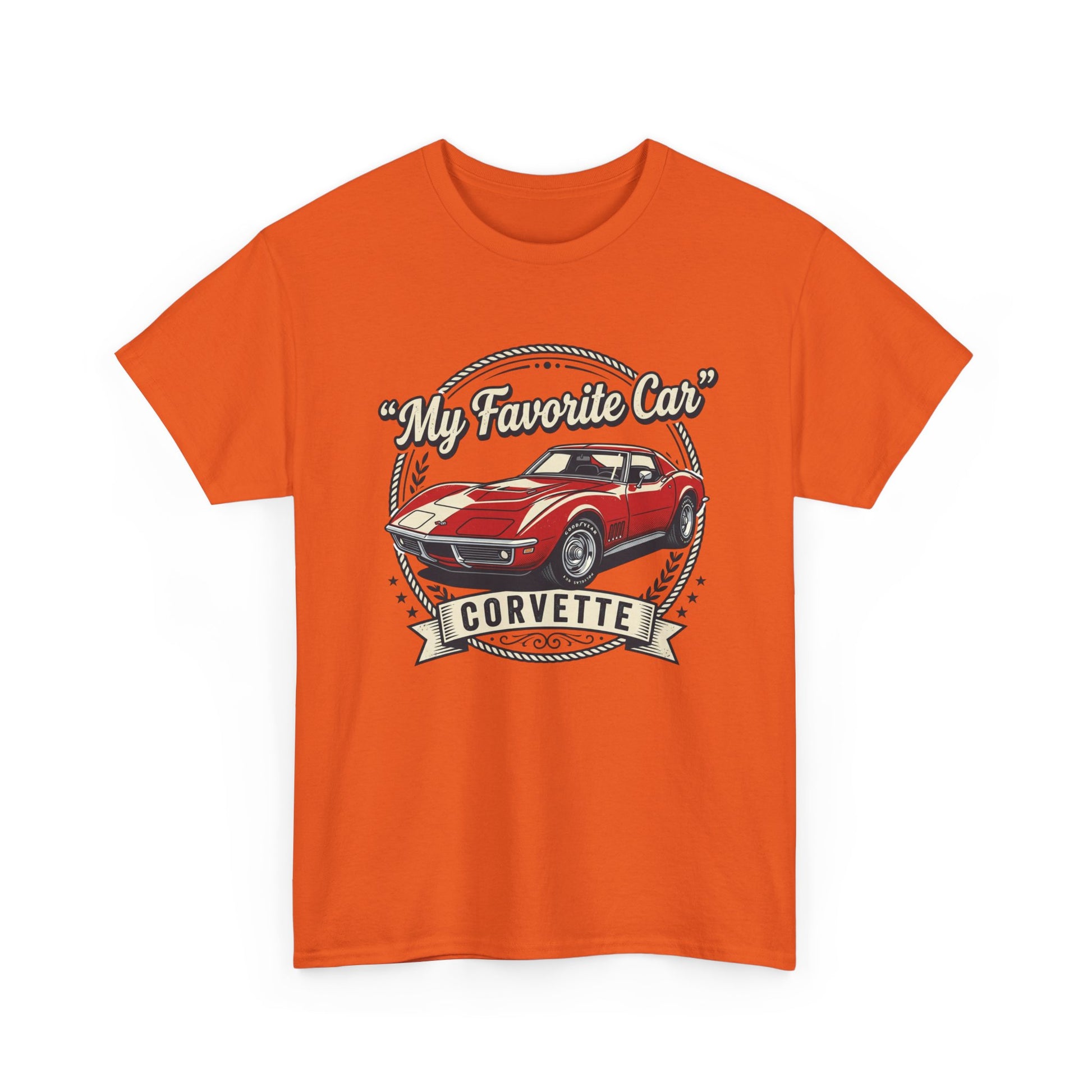 Corvette 'My Favorite Car' Classic Muscle Tee Printify