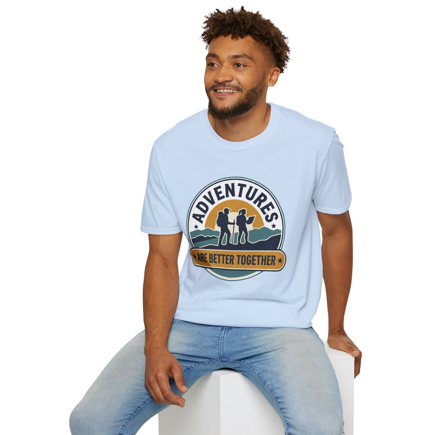 Adventures Are Better Together T-Shirt — Couples Hiking Outdoor Graphic Tee