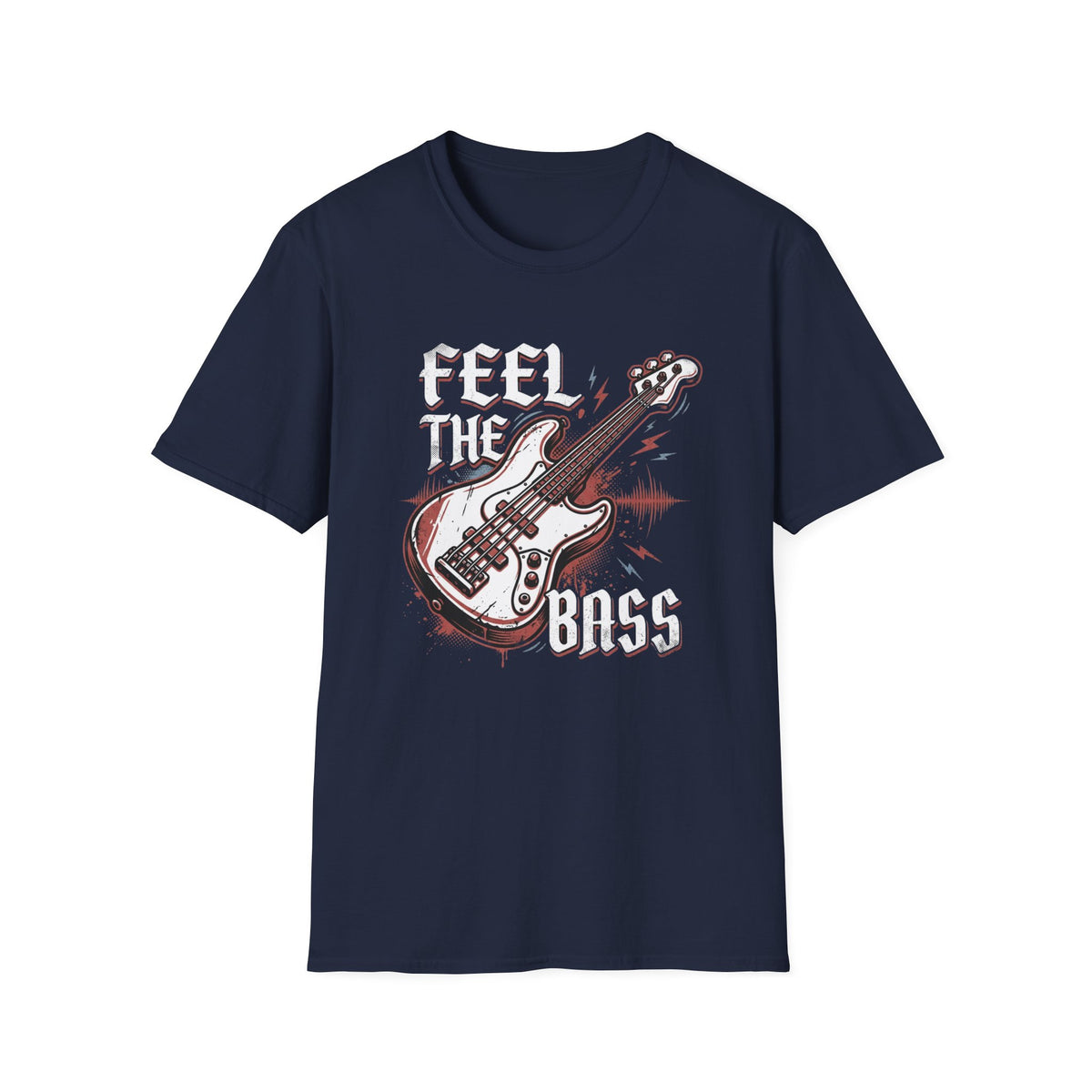 Bass Guitar Graphic T-Shirt — Rock Music Tee ("Bass Player")