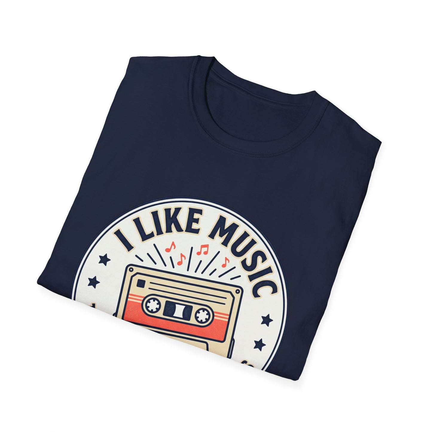 Retro Cassette T-Shirt — "I Like Music That Sings to the Pants" Vintage Music Tee