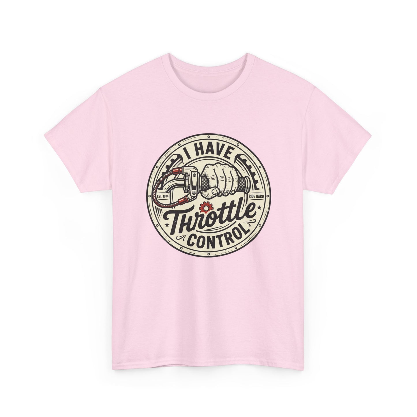 Throttle Control T-Shirt — "I Have Throttle Control" Vintage Motorcycle Tee