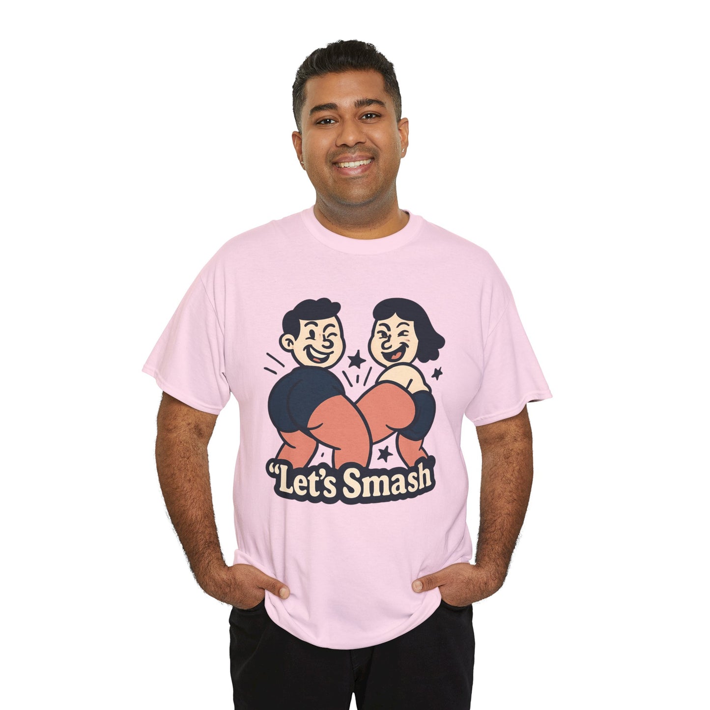 Let's Smash Tee — Retro Couples Valentine's T-Shirt