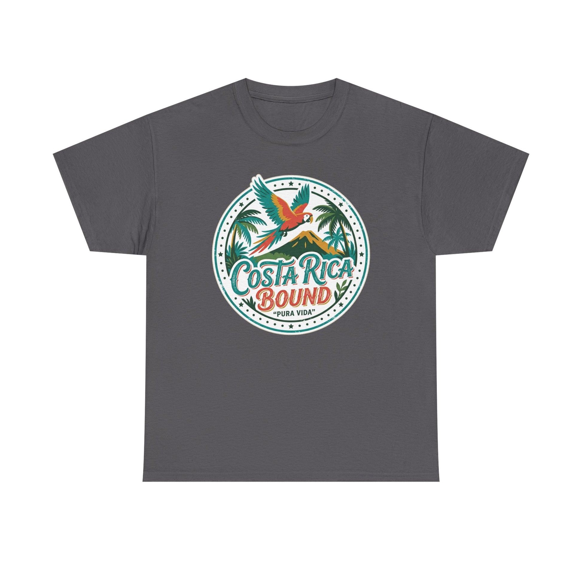 Costa Rica Bound T-Shirt — Tropical Parrot Travel Tee Printify