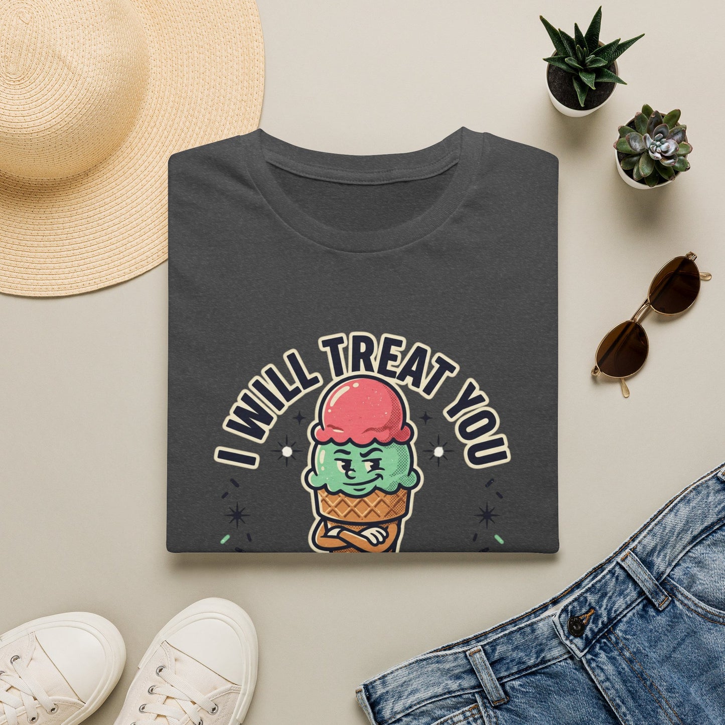 I Will Treat You Like An Ice Cream Cone T-Shirt — Cute Ice Cream Graphic Tee