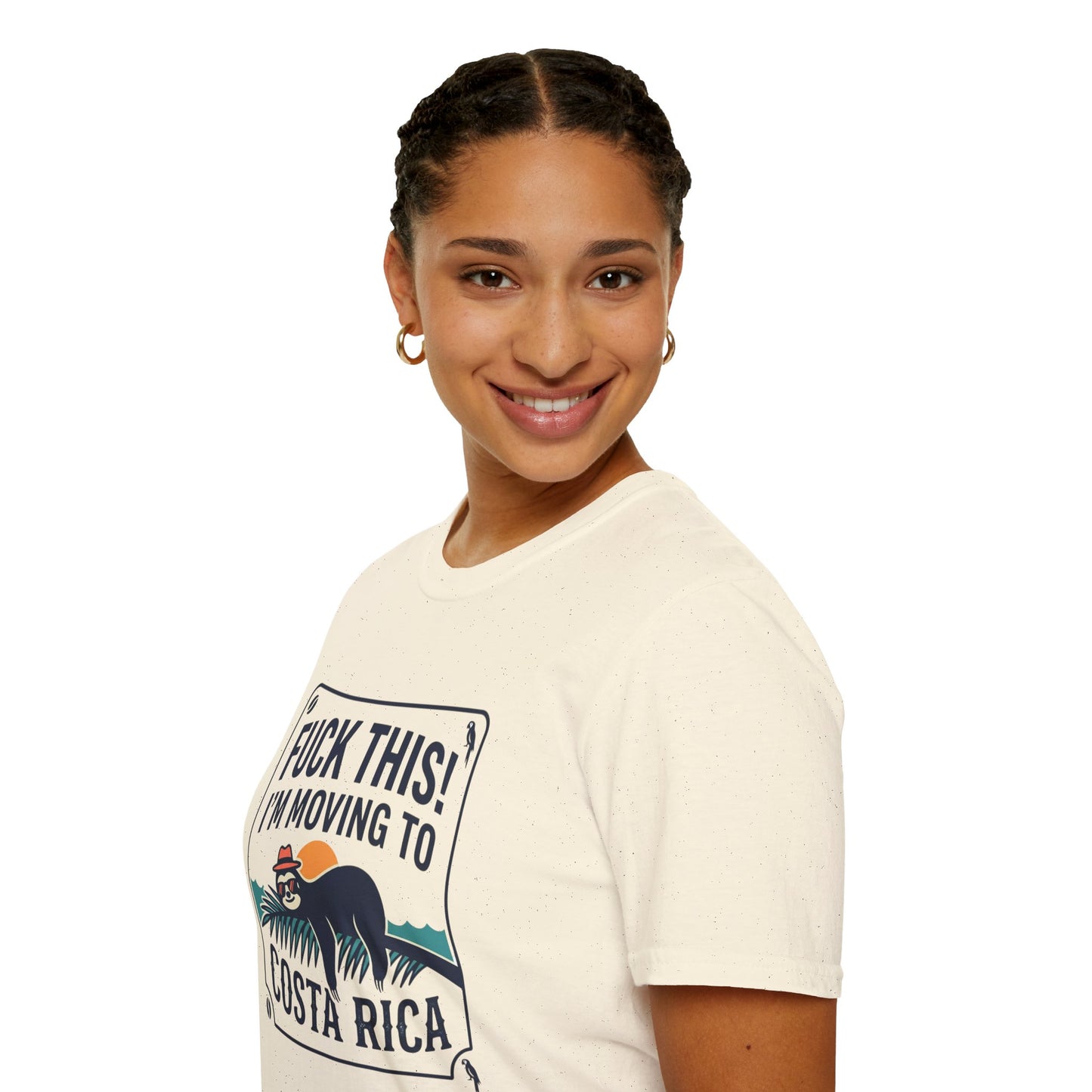 I'm Moving to Costa Rica T-Shirt — Funny Sloth 'Fuck This!' Vacation Tee