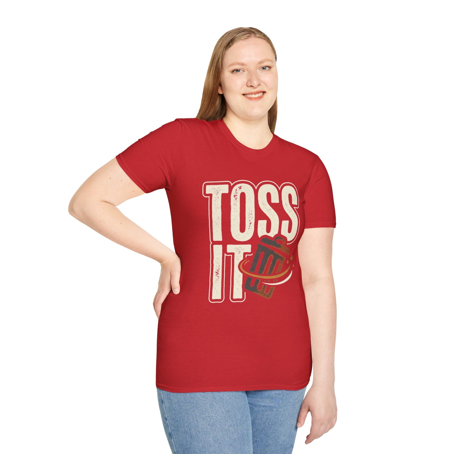 Toss It Graphic T‑Shirt — Casual Recycling / Trash Toss Tee