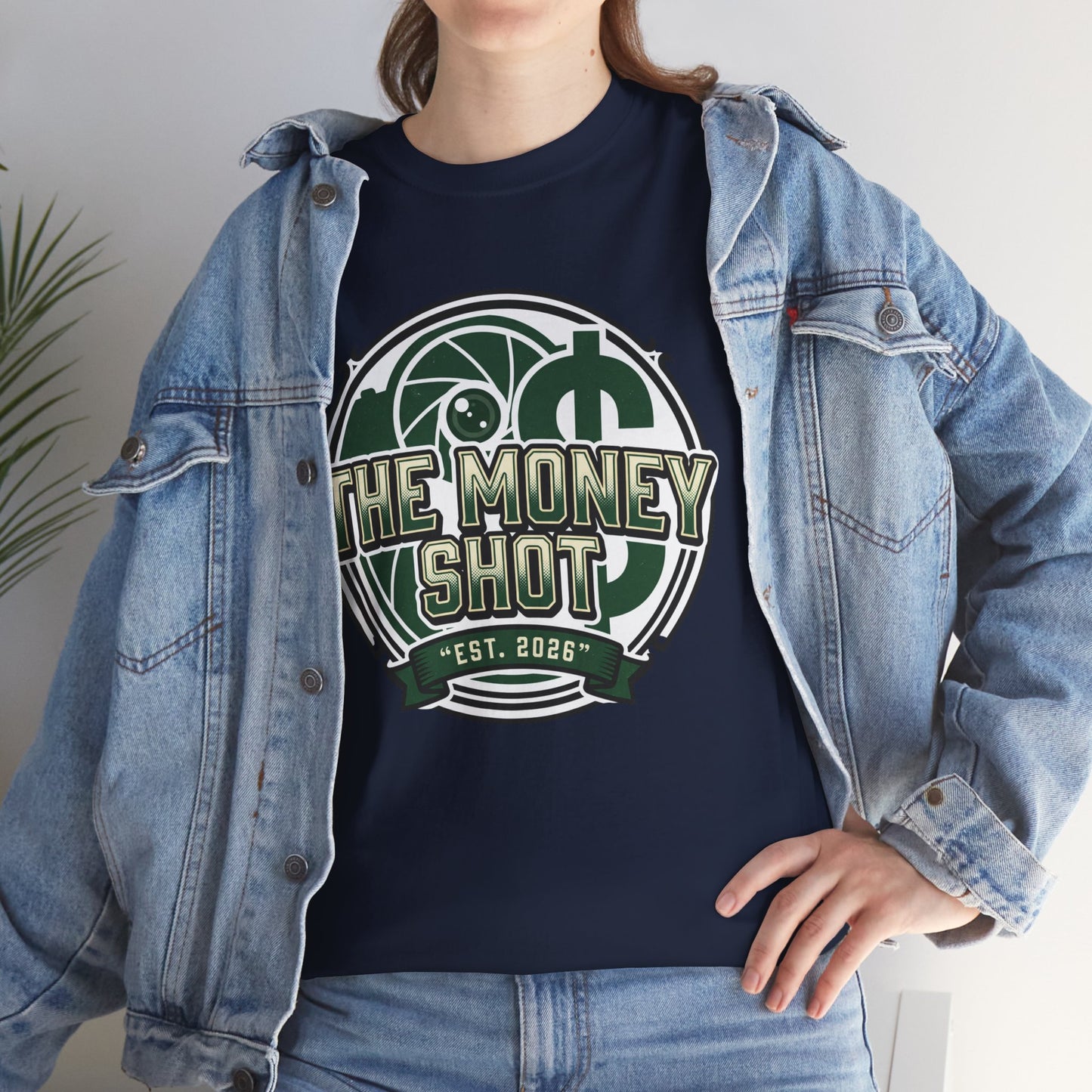 The Money Shot Graphic Tee — Retro Dollar Logo T-Shirt