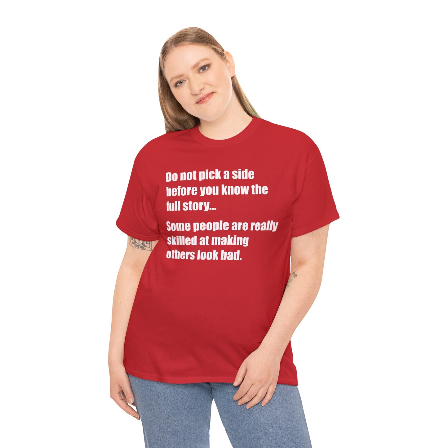 Don't pick a side before you know