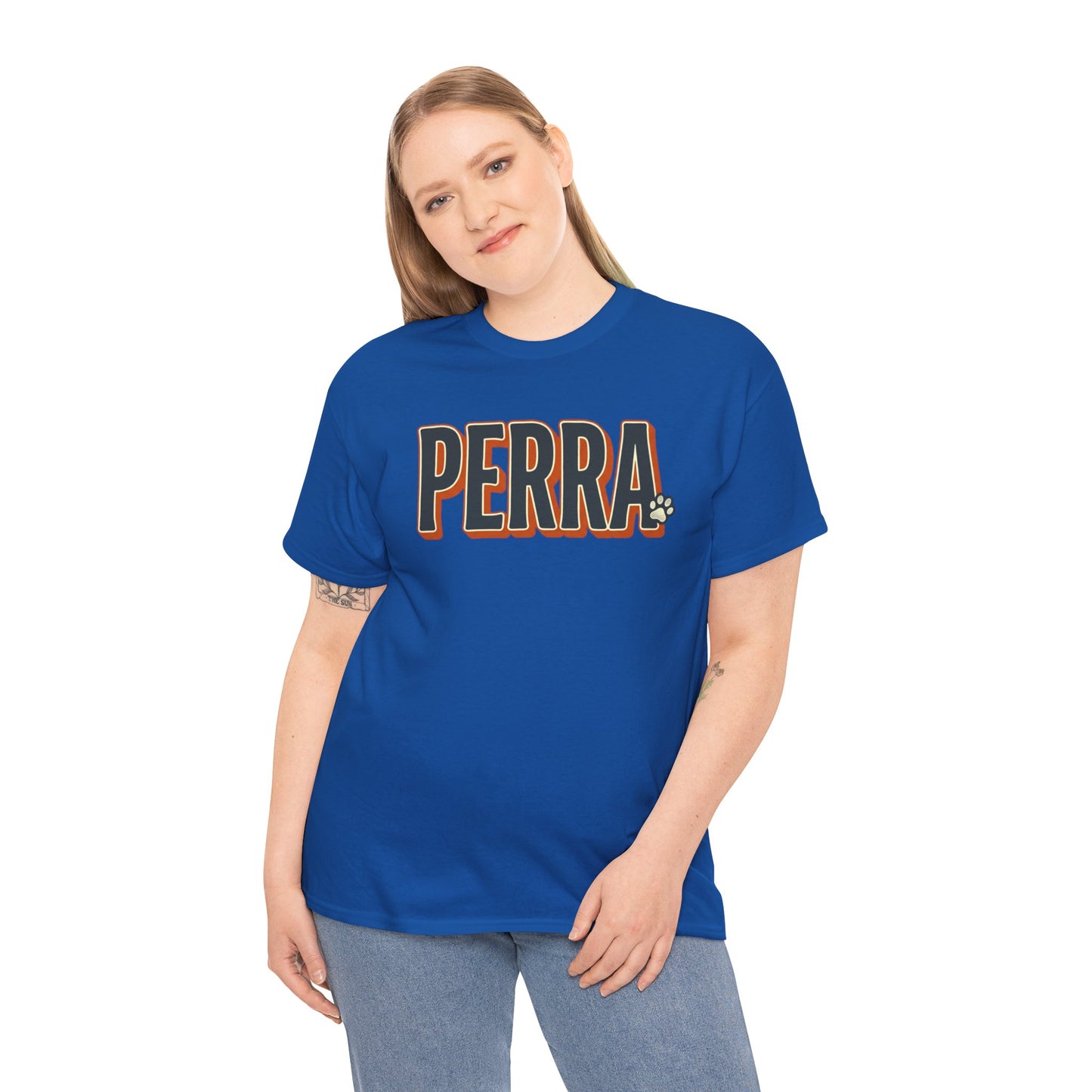 Perra Graphic Tee – Bold Retro Lettering T-Shirt