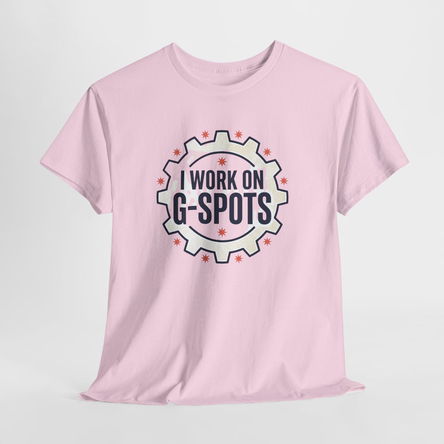 “I Work On G‑Spots” Funny Mechanical Gear Graphic Tee