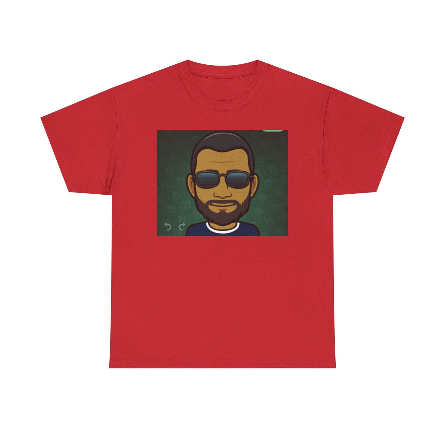 Bitmoji Portrait Tee — Cool Sunglasses Avatar Graphic T-Shirt Printify