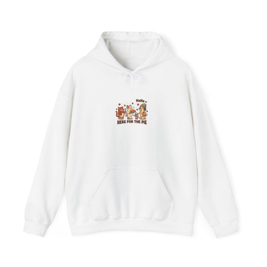 Thanksgiving Turkey Pie Graphic Hoodie | Fall Harvest Friendsgiving Sweatshirt