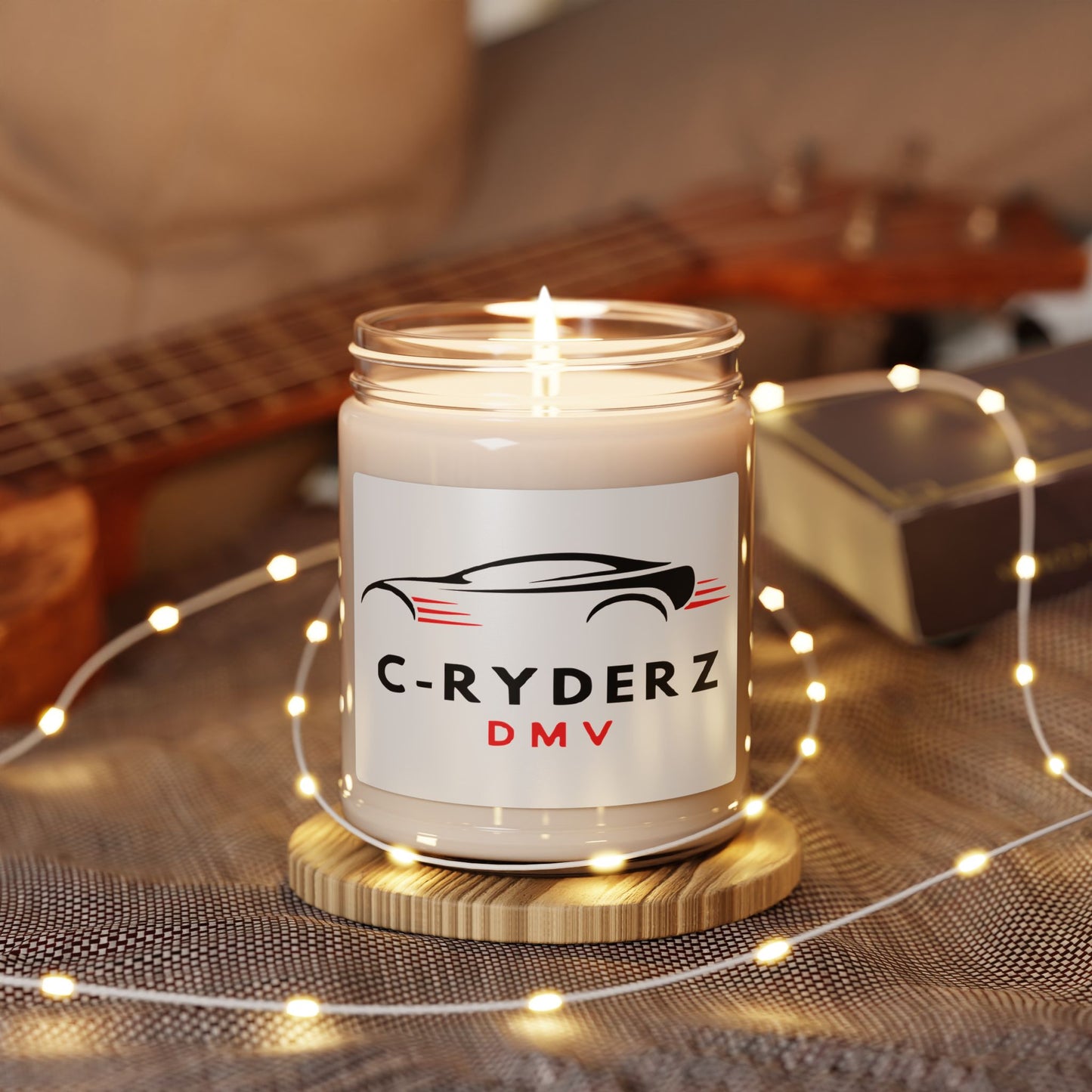 C-RYDERZ DMV Scented Soy Candle — 9oz Car Club Logo Candle