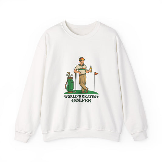 World's Okayest Golfer Sweatshirt | Golf, Bogey Humor, Retro Country Club