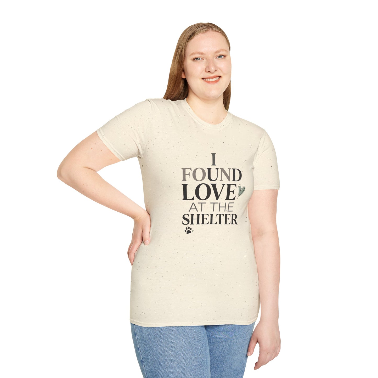 I Found Love at the Shelter T-Shirt — Rescue Pet Adoption Tee